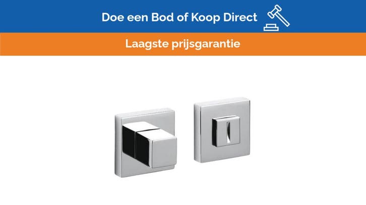 Bieden: Olivari Square Bathroom Door Latch Cubo, Watersport en Boten, Bootonderdelen, Kombuis en Sanitair, Nieuw, Zeilboot of Motorboot