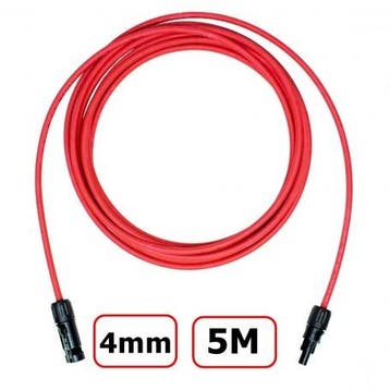 MC4 1-20 Meter 4mm Mannelijke-Vrouwelijke Kabel Rood/Zwar..., Verzenden, Nieuw, Overige typen