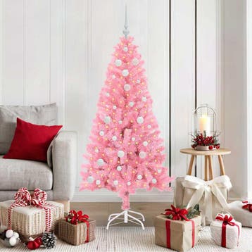 vidaXL Kerstboom Roze 150 cm PVC, Verzenden, Nieuw