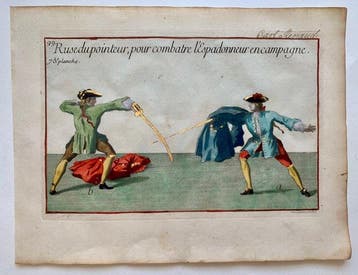 Pierre Jacques François Girard - Fencing. Hand-colored,