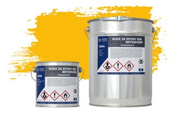 Wixx 2K Epoxy 650 Extreme Betoncoating RAL 1023 |, Minder dan 5 liter, Verzenden, Nieuw, Verf