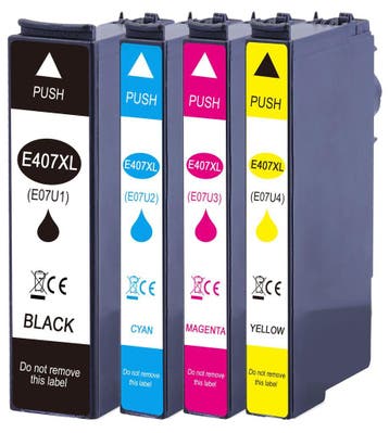 Huis-Merk  EPSON 407 C13T07U240 Cyaan 24ml 247print, Verzenden, Nieuw, Epson