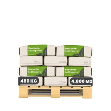 Bentonietklei - Zanderige Bodemverbeteraar ( 24x = 480 kg -, Verzenden, Mest
