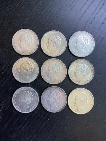 Nederland. Wilhelmina. 2 1/2 Gulden 1929-1943 (Zonder