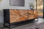 Massief dressoir BARRACUDA 180cm bruin mangohout met, Ophalen of Verzenden, Nieuw