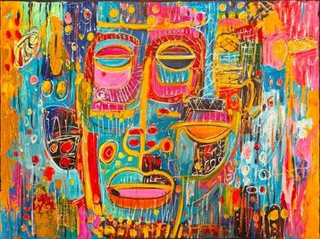 Nguyn V.L - Dialogue de Couleurs 60 80 cm - No Reserve