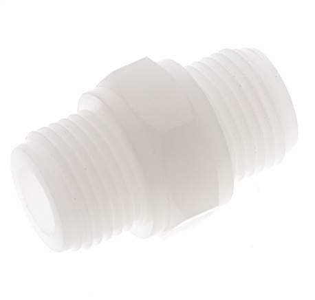 Dubbele Nippel G1/2 PVDF 10bar FDA 27mm Hex, Doe-het-zelf en Verbouw, Overige Doe-het-zelf en Verbouw, Nieuw, Verzenden