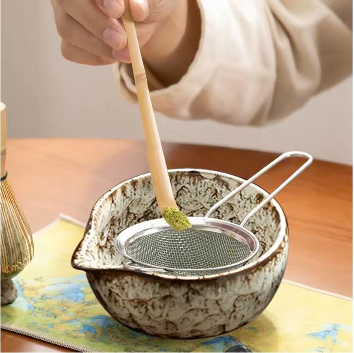 Japanse Matcha Set 6-delig – Kom en Bamboe Klopper, Hobby en Vrije tijd, Theezakjes, Verzenden