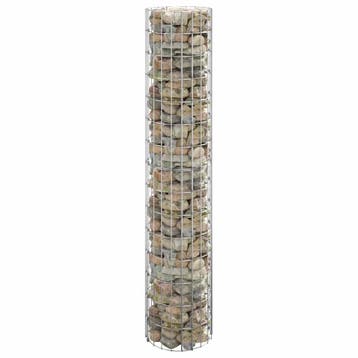 vidaXL Gabion paal rond Ø30x150 cm gegalvaniseerd staal, Verzenden, Nieuw, IJzer