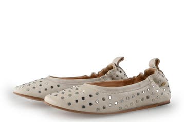 Fred de La Bretoniere Ballerinas in maat 40 Beige, Verzenden, Beige, Zo goed als nieuw, Ballerina's