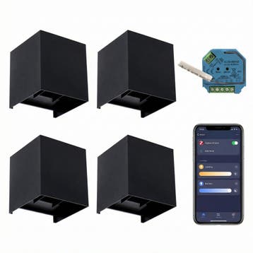 4x |SMART Cube wandlamp | Dimbaar | Zigbee | Zwart, Ophalen of Verzenden, Nieuw
