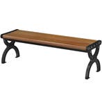 Tuinbank 2-zitter, Buitenbank Met Metalen Frame En Lattenzit, Tuin en Terras, Verzenden, Nieuw