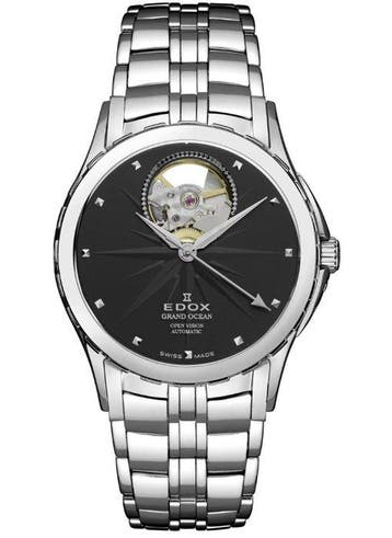 Edox - Grand Ocean Open Heart - 85013-3-NIN - Dames - 2020+, Nieuw