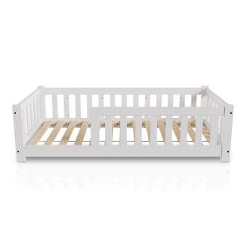 Kinderbed Naya - 80 x 160 cm - Wit, Kinderen en Baby's, Kinderkamer | Bedden, Verzenden, Nieuw