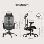 Ergonomische Bureaustoel -  Office Chair - Gamestoel - Volwa, Verzenden, Zo goed als nieuw