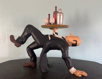 Leblon Delienne - Beeldje - Nestor au plateau 40 cm - Hars, Nieuw
