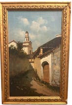 Mario Mirabella (1870-1931) - Scorcio siciliano, Antiek en Kunst
