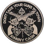 Johnny Cash Dont Take Your Guns patch officiële merchandise, Ophalen of Verzenden, Nieuw, Kleding