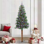 vidaXL Slanke Kerstboom Groen 210 cm PVC en massief, Diversen, Kerst, Verzenden, Nieuw