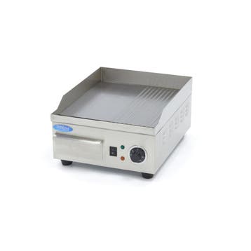 Grillplaat - Half Gegroefd - 36 cm - incl. Opvangbak, Witgoed en Apparatuur, Grillplaten, Verzenden, Nieuw, Tafelgrill