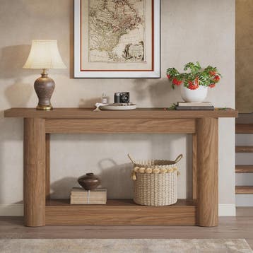 Tribesigns 160cm Farmhouse Console Tafel - Smal, Lang Dresso, Verzenden, Nieuw