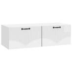 vidaXL Wandbeugel TV-kast Hoogglans Wit 98 x 41 x 30 cm, Minder dan 50 cm, Verzenden, Nieuw, Minder dan 100 cm