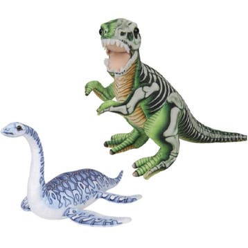 Nature Plush Planet dino knuffels set - pluche - 30 cm, Kinderen en Baby's, Speelgoed | Knuffels en Pluche, Verzenden, Nieuw