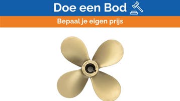 Bieden: Michigan Propellers 4-Blade Brass Propeller GL469 1, Watersport en Boten, Ophalen of Verzenden, Nieuw