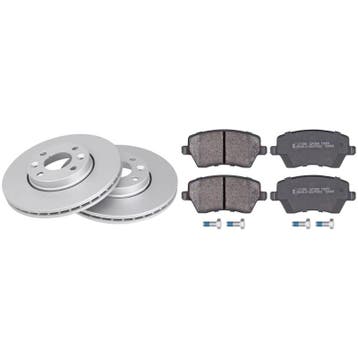 Voordeelpakket remschijven & remblokken Renault Modus 1.2 GP, Auto-onderdelen, Verzenden, Nieuw, Renault