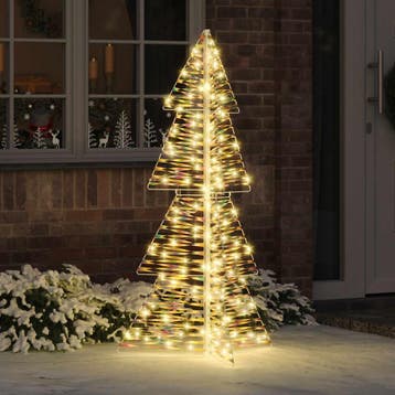 vidaXL Kerstboom met 160 LED Warmwit 150 cm PET, Verzenden, Nieuw