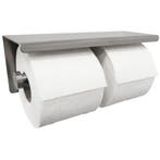 Wiesbaden Brush Dubbele Toiletrolhouder - RVS, Ophalen of Verzenden, Nieuw