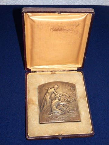 Alphons Mauquoy - Plaquette - Art Nouveau - medaille van de, Antiek en Kunst