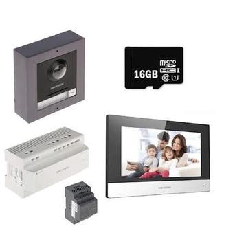 Hikvision DS-KIS702Y 2-draads Video intercom set, Ophalen of Verzenden, Nieuw