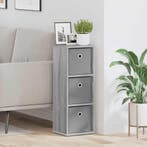 vidaXL Dressoir met lade Grijs Sonoma 25,5 x 22 x 69,5 cm, Verzenden, Nieuw, Minder dan 25 cm, Overige houtsoorten