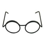 Bril voor knuffels maken zwart 5 cm nikkel 5 stuks, Verzenden, Nieuw