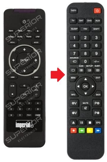 Imperial / Dabman Radio afstandsbediening, Audio, Tv en Foto, Afstandsbedieningen, Verzenden