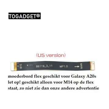 Samsung Galaxy A20s Moederbord Connector Flex Kabel, Verzenden, Nieuw
