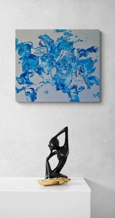 Bruno Cantais - Just travel, Antiek en Kunst, Kunst | Schilderijen | Modern