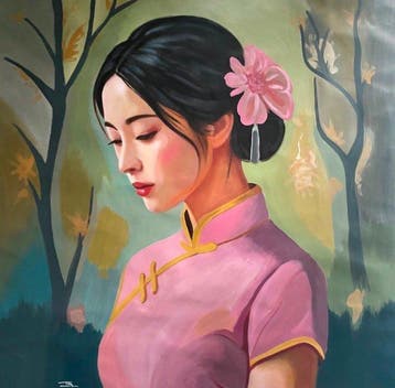 TA Duy Tung - Douceur pensive 120 120 cm