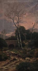 École Catalane (XIX) - NO RESERVE - Lumière dautomne