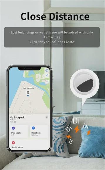 JSPTEC Mini Tracker: Waterdichte Bluetooth GPS Zoeker voor S, Verzenden, Nieuw