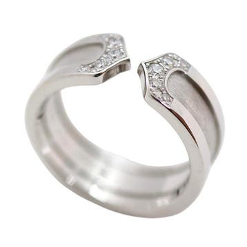 Cartier - Ring - C2 Ring - 18 karaat Witgoud -, Nieuw