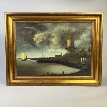J. v. d. Bruyn - Naar De Molen bij Wijk bij Duurstede van