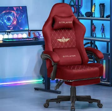 Ergonomische Gamingstoel – Ademend met Voetsteun ; Kussen, Verzenden, Nieuw