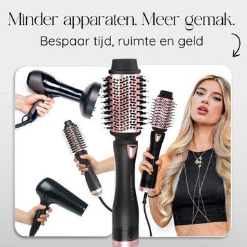 2dekans | Sansbeauté® 4-in-1 Fohnborstel met Diffuser -, Sieraden, Tassen en Uiterlijk, Uiterlijk | Haarverzorging, Ophalen of Verzenden