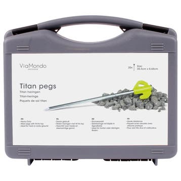 ViaMondo Titan Haringen Box 20st., Caravans en Kamperen, Tenten, Nieuw