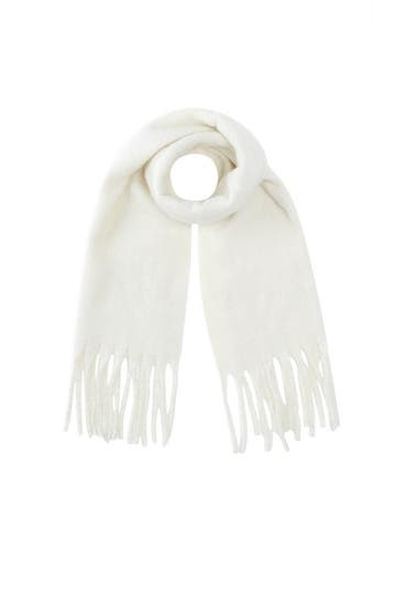 Zachte Winter Sjaal – Effen Kleuren | Dames - Gebroken wit, Verzenden, Nieuw