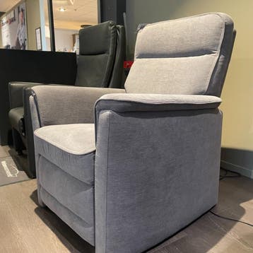 Isolda Relaxfauteuil Grijs Elektrisch Verstelbaar - IN.HOUSE, Huis en Inrichting, Fauteuils, Klassiek, Nieuw, 75 tot 100 cm, Ophalen of Verzenden