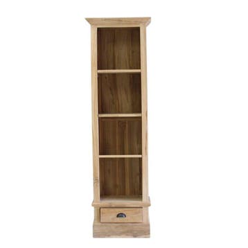 Smalle boekenkast met 1 ladeBoekenkasten, Huis en Inrichting, Kasten | Boekenkasten, Ophalen of Verzenden, Nieuw