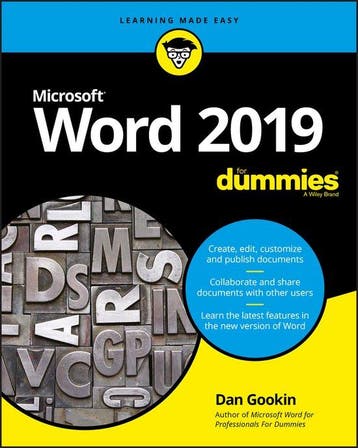 Word 2019 For Dummies 9781119514060 Dan Gookin, Verzenden, Gelezen, Dan Gookin